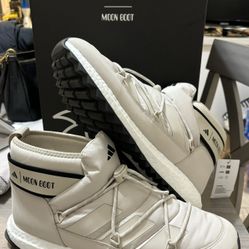 New Adidas x Moon Boot MoonBoost Ultraboot Low Shoes - Clear Brown (IH2490)