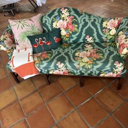Vintage Mini Couch Settee Palm Beach Vibe
