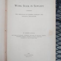 Old medical book, signed