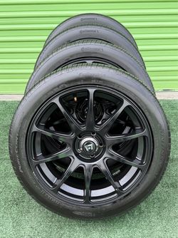 18” Motegi Racing Wheels & Tires Set - 5x100 Bolt Pattern ( SUBARU BRZ, Toyota GR86, SCION FRS, Corolla )