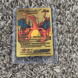 Gold Charizard V 