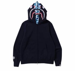 Authentic BAPE Double Shark Hoodie 3XL (Fits 2XL) – Brand New – Open to Pokémon Trades