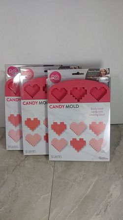 2 Rosanna Pansino candy molds heart-shaped made by Wilton