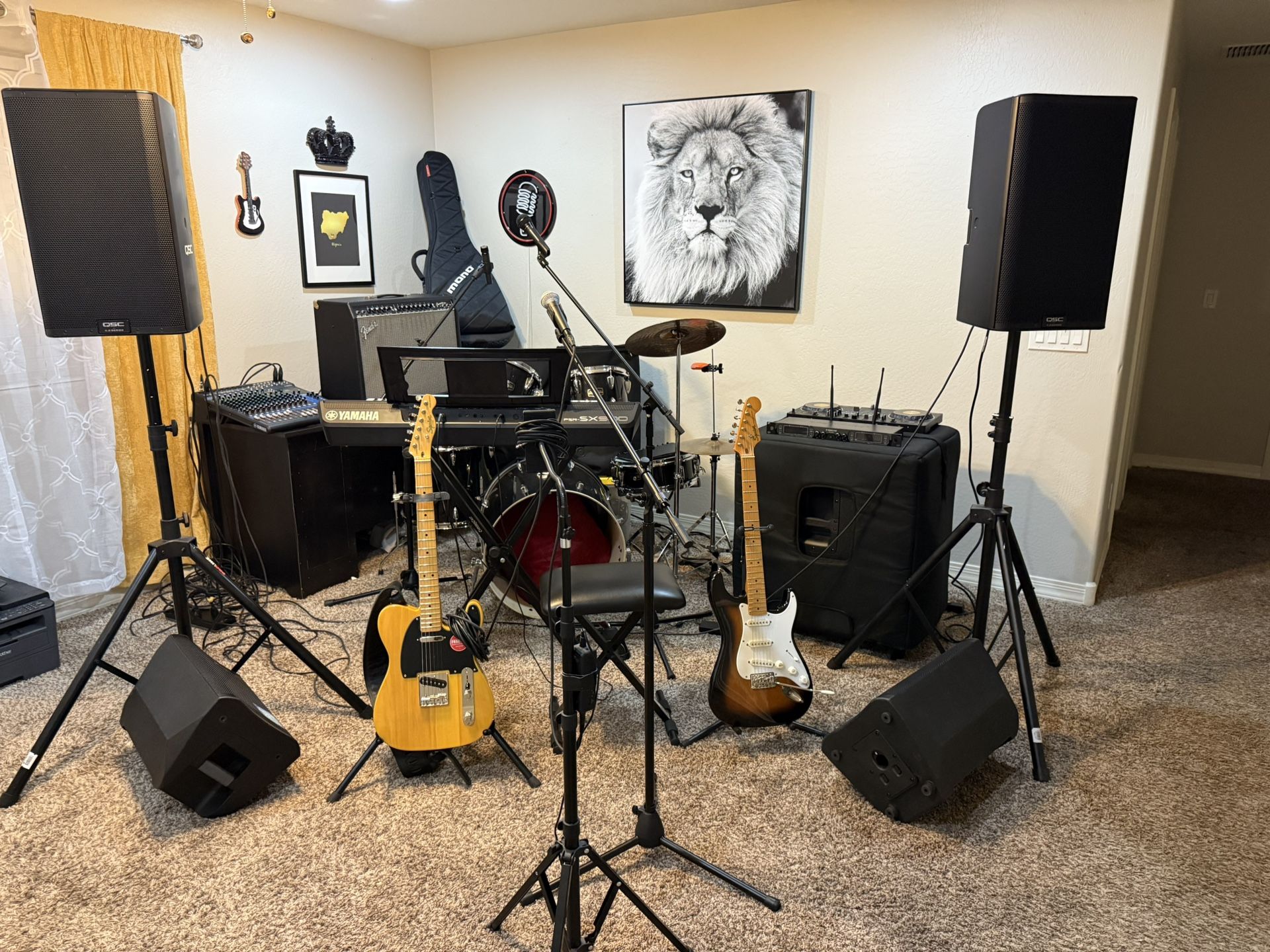 Dj Equipment And Live Band