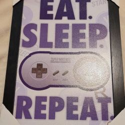Nintendo Eat, Sleep, Game, Repeat Art Print