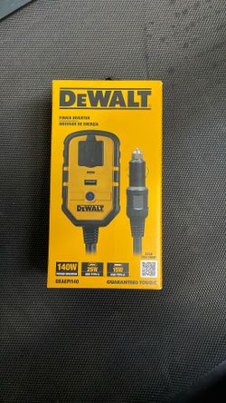 Dewalt 140-Watt Portable Car Power Inverter with Dual USB Ports