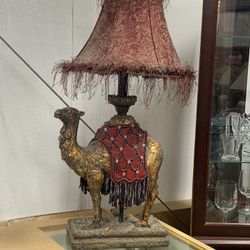 Pair Of Camel Lamps 