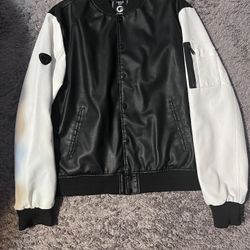 Leather Varsity Jacket