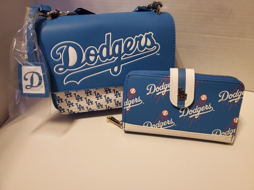 Dodgers loungefly purse and wallet