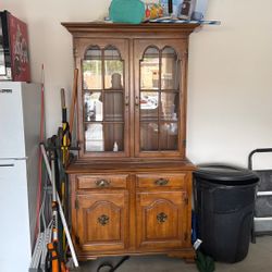 ANTIQUE WOOD HUTCH