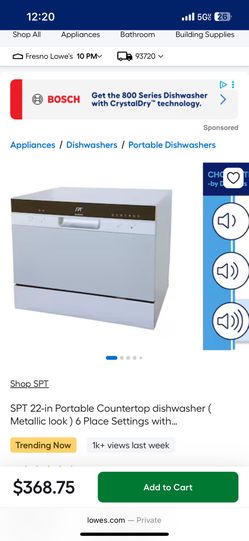 Portable Countertop Dishwasher