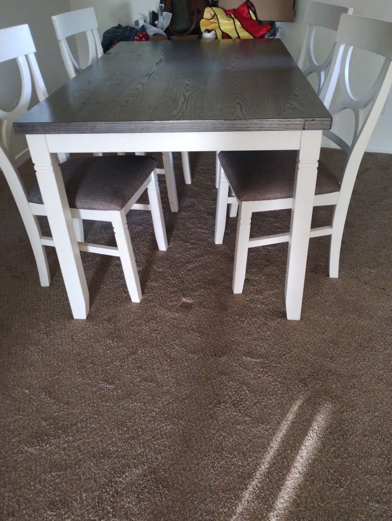 Table 4 Chairs & A Bench