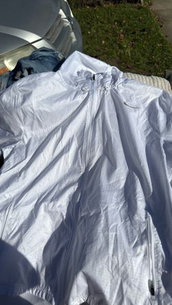 White Windbreaker Medium