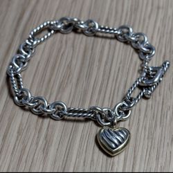 David Yerman 18k Gold/Silver Bracelet 