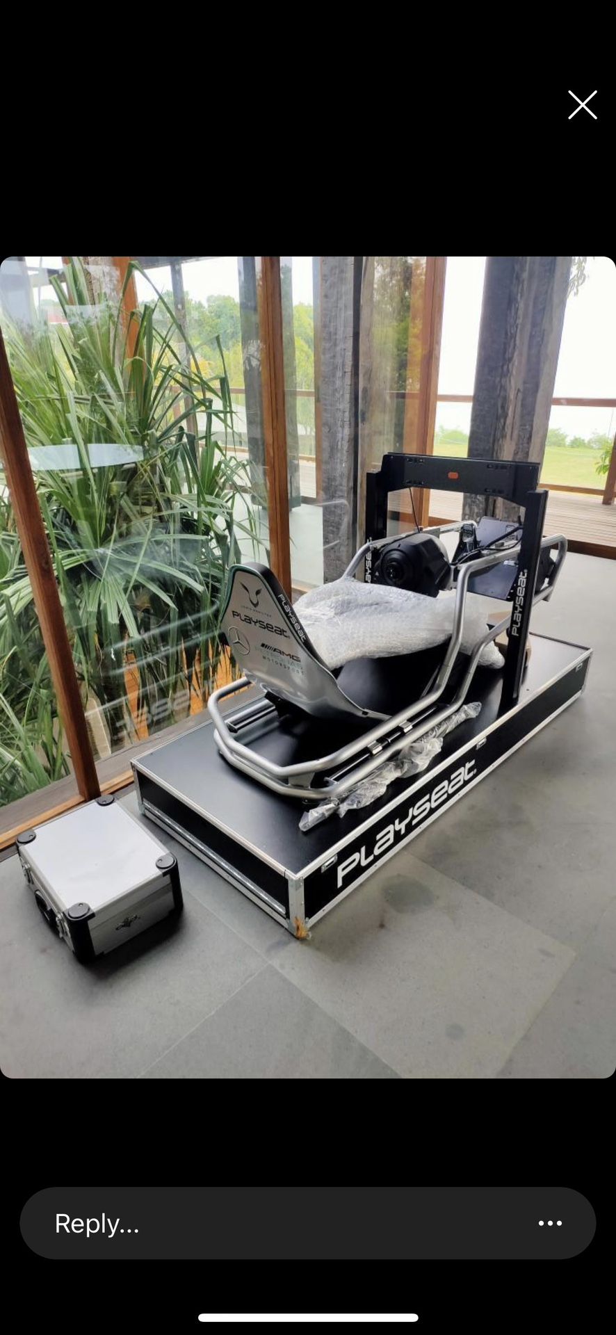Lewis Hamilton Owned Playseat F1 Racing Simulator With Fanatec DD1