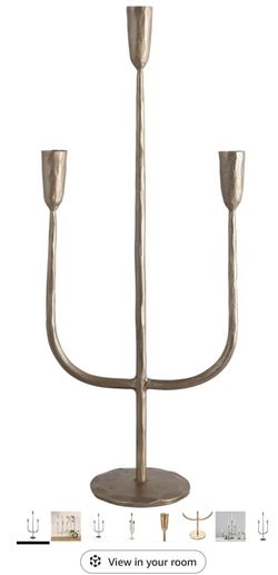 Brass 3 Piece Candle Holder 