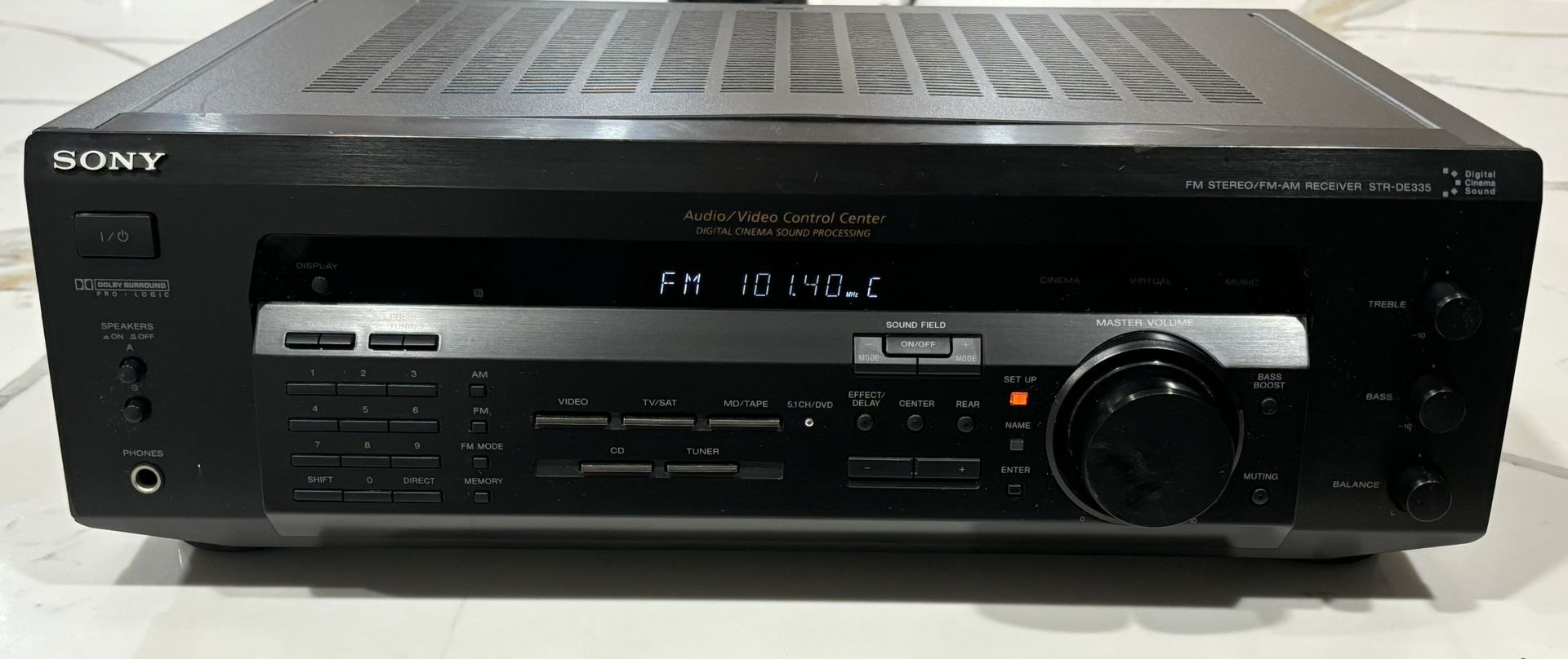 SONY STR-DE335 STEREO RECEIVER AUDIO/VIDEO CONTROL CENTER DIGITAL CINEMA SOUND HOME THEATRE