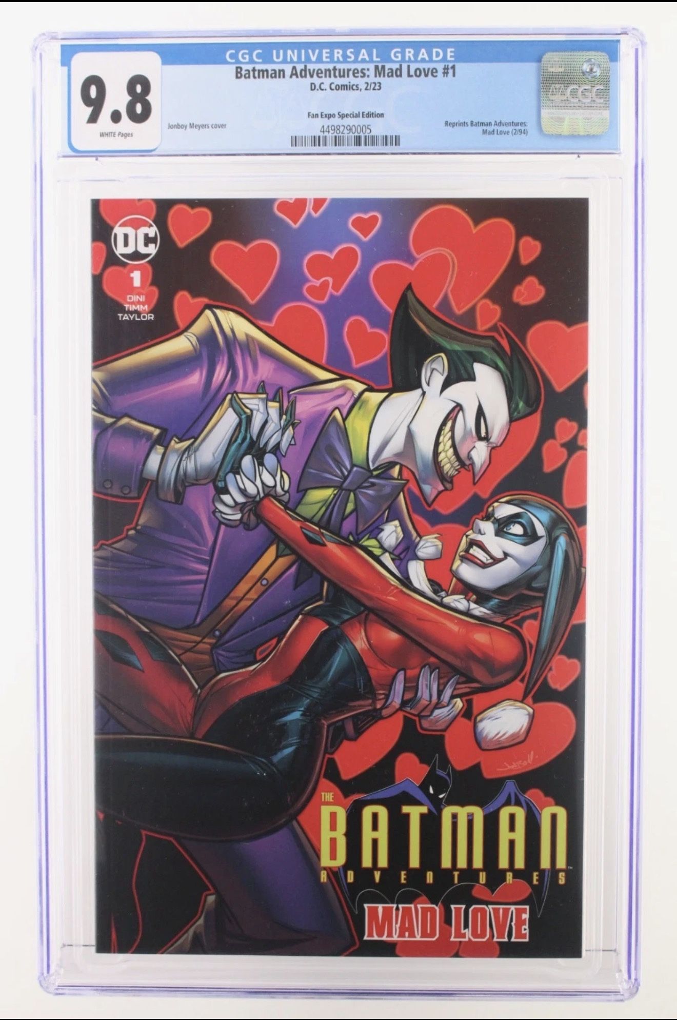 Batman Adventures: Mad Love #1: Fan Expo Edition - CGC 9.8 - White Pages