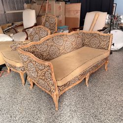 Set of 4 Couch, Lounge And Chair Set Upholstered