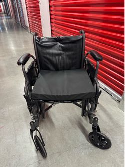 Black Wheelchair with  Cushion & adjustable leg rests