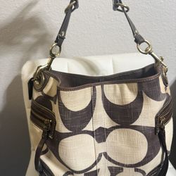 Y2K Coach Signature Carly Hobo Bag