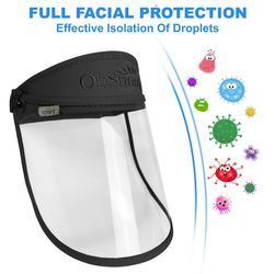 Adjustable and Rotatable Face Shield with Soft Headband