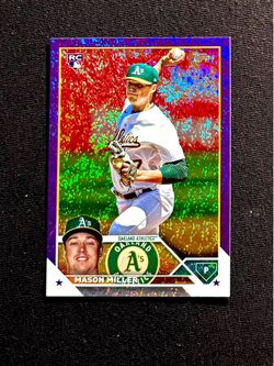 MASON MILLER 2023 Topps Rookie Purple Foil /799 -Athletics / Padres