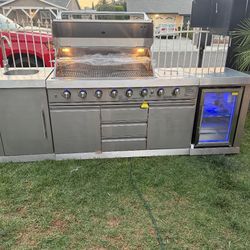 Brand New Patio Outdoor Bbq Island New Stainless Steel