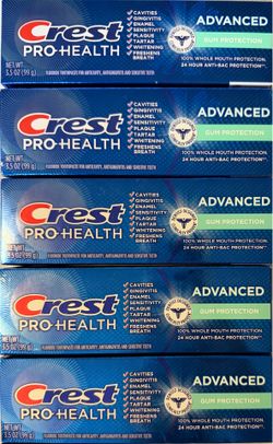NEW $2.50 each Crest Pro-Health Advanced Gum Protection Toothpaste, 3.5 Oz. - (5) Available