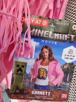 Minecraft Movie Garrett Adult Costume Size S-M