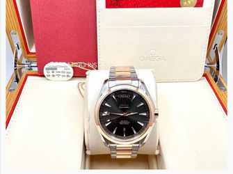 Omega Seamaster Aqua Terra Day Date 231.20.42.22.06.001 18k Gold Steel Box Paper
