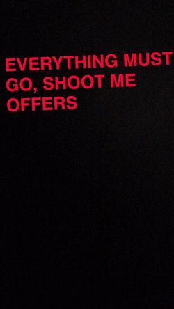 Everything must go
