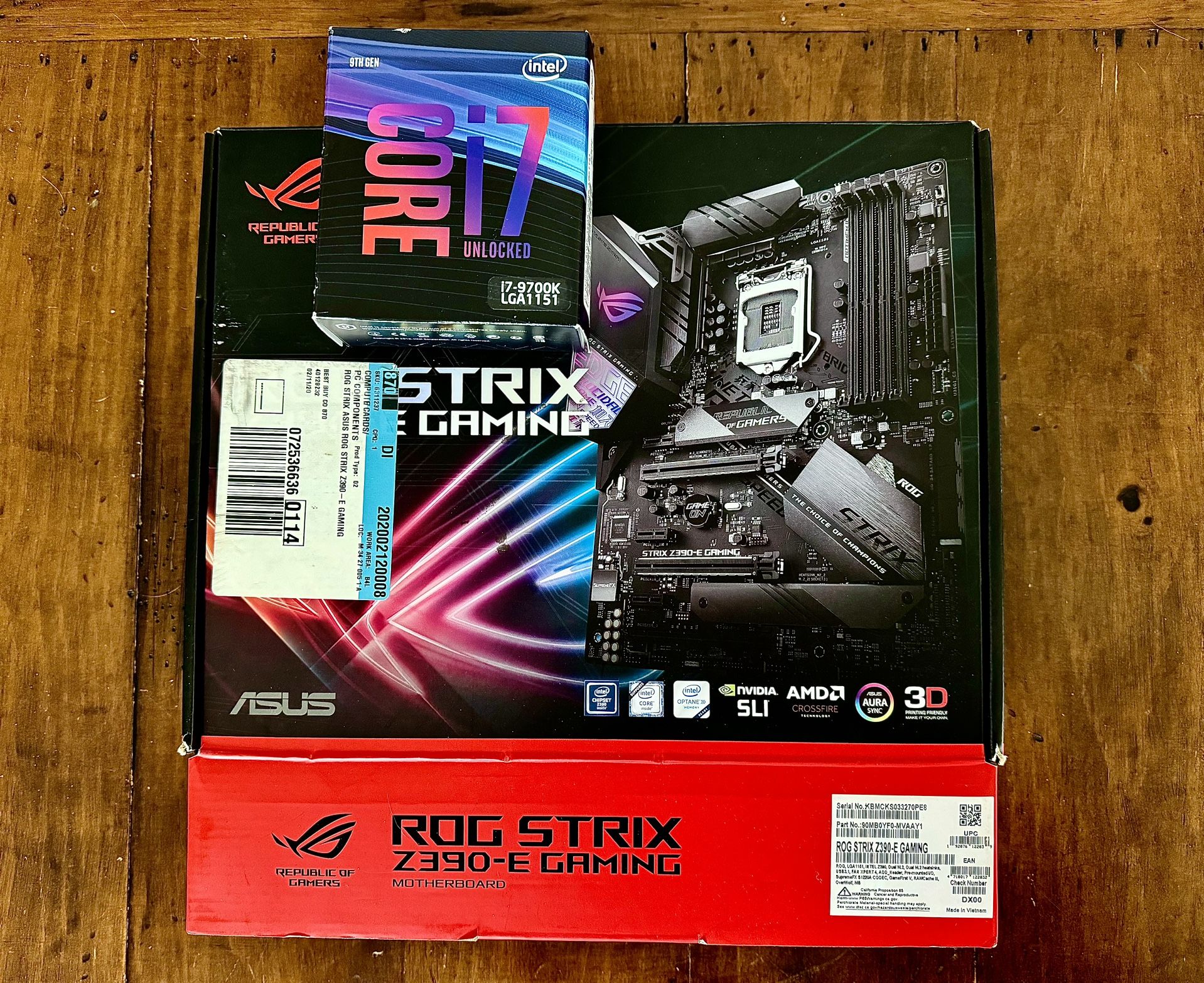 i7-9700K + ASUS ROG STRIX Z390-E セット販売 Amazon.com: Asus ROG Strix Z390-E Gaming Motherboard LGA1151