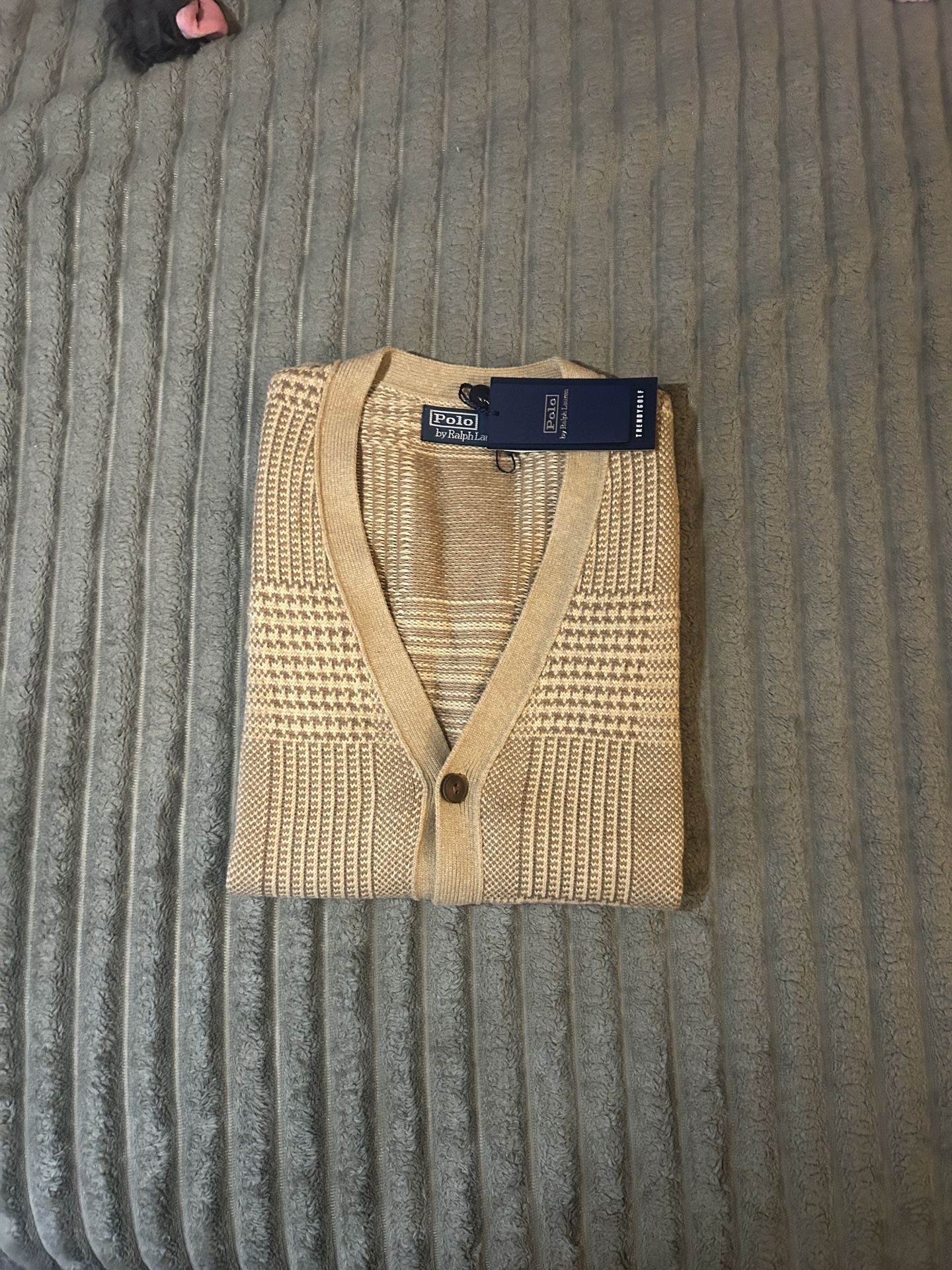 Polo Ralph Lauren Trendy Golf Tan Sweater Vest
