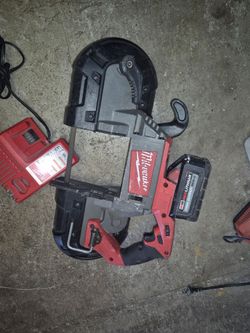 18 volts Milwaukee Fuel Band Saw For Sale Works Strong Battery And Charger Include Firm on the price