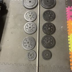 Weight Plates. / Bar.          100 Dollars 