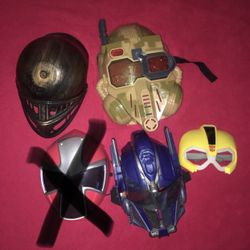 Transformers prime mask and Power Rangers Ninja Steel masks