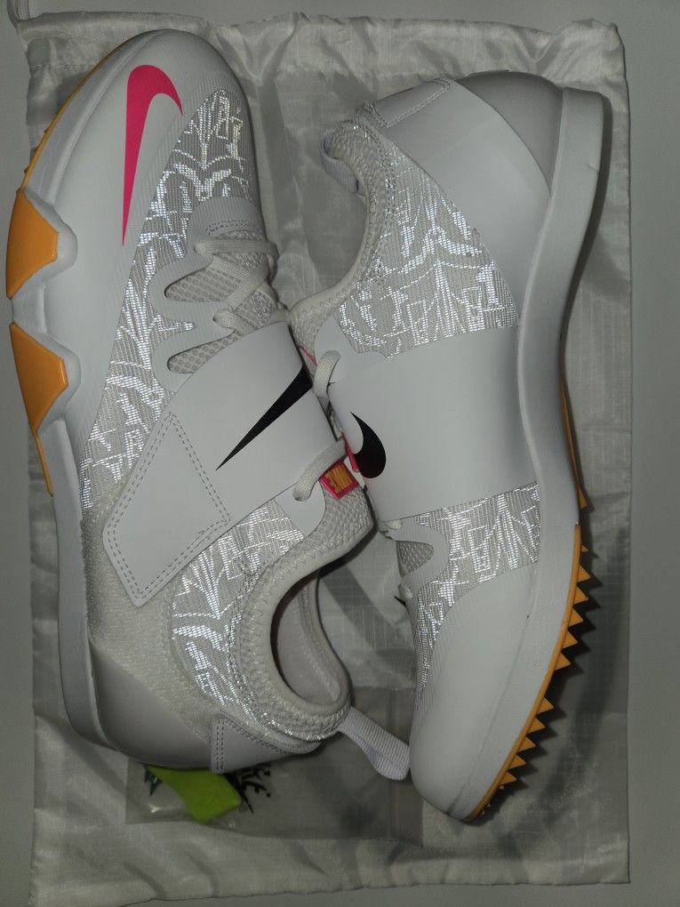 Nike Zoom PV Elite 3 Pole Vault Shoes White AA1204-101 Men's Size 12