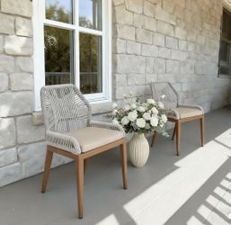 Purple Leaf Set of 2 Patio Chairs - DS0Z (We Have 3 Sets Available - Price is Per Set of 2)