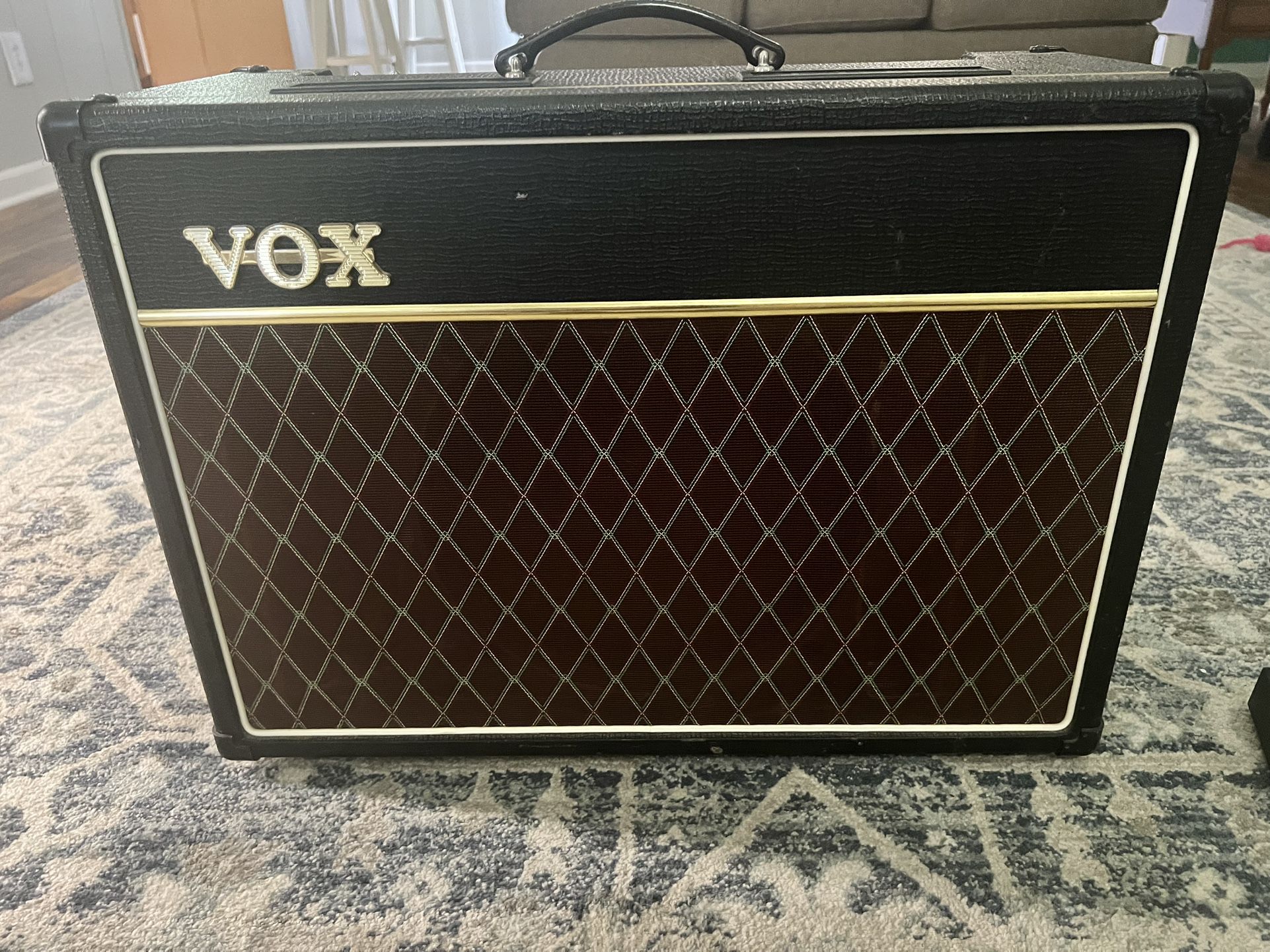 VOX AC15C1X Tube Amp w/ Celestion Alnico Blue + Footswitch