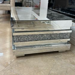 Glass Mirror, Coffee Table