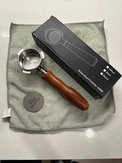 Vourmio walnut 54mm bottomless portafilter