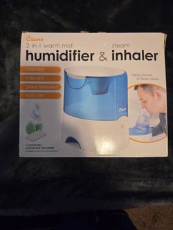 NEW Crane 2-in-1 Warm Mist Humidifier & Steam Inhaler | Filter-Free | HS-1960