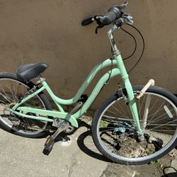 Turquoise, Huffy, Beach Bike