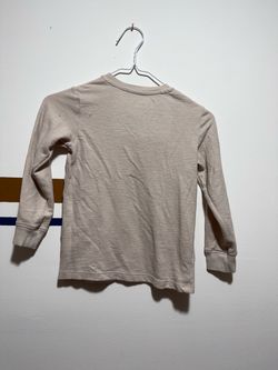 Kids Beige Long Sleeve Thermal Shirt