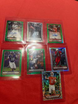 (7) 2026 bowman chrome football #ered cards