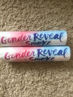 Gender reveal smoke