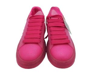 Alexander Mcqueen 718267 Pink Glitter Sneakers Size 9 Gs1025rzmia