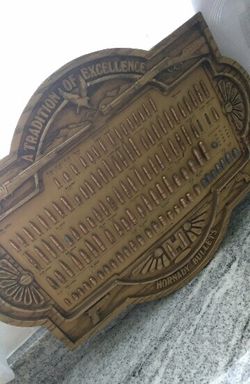 Wooden Bullet Plaque