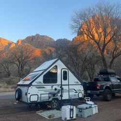 Camping Trailer. Pop Up Trailer. RV